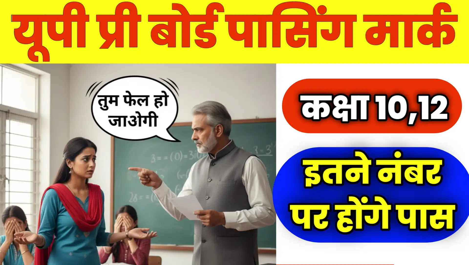 UP Board Pre Exam Pass Mark 2026